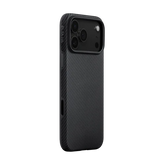 iPhone 17 Series Aramid UltraGuard Case 600D Black/Grey (Twill)